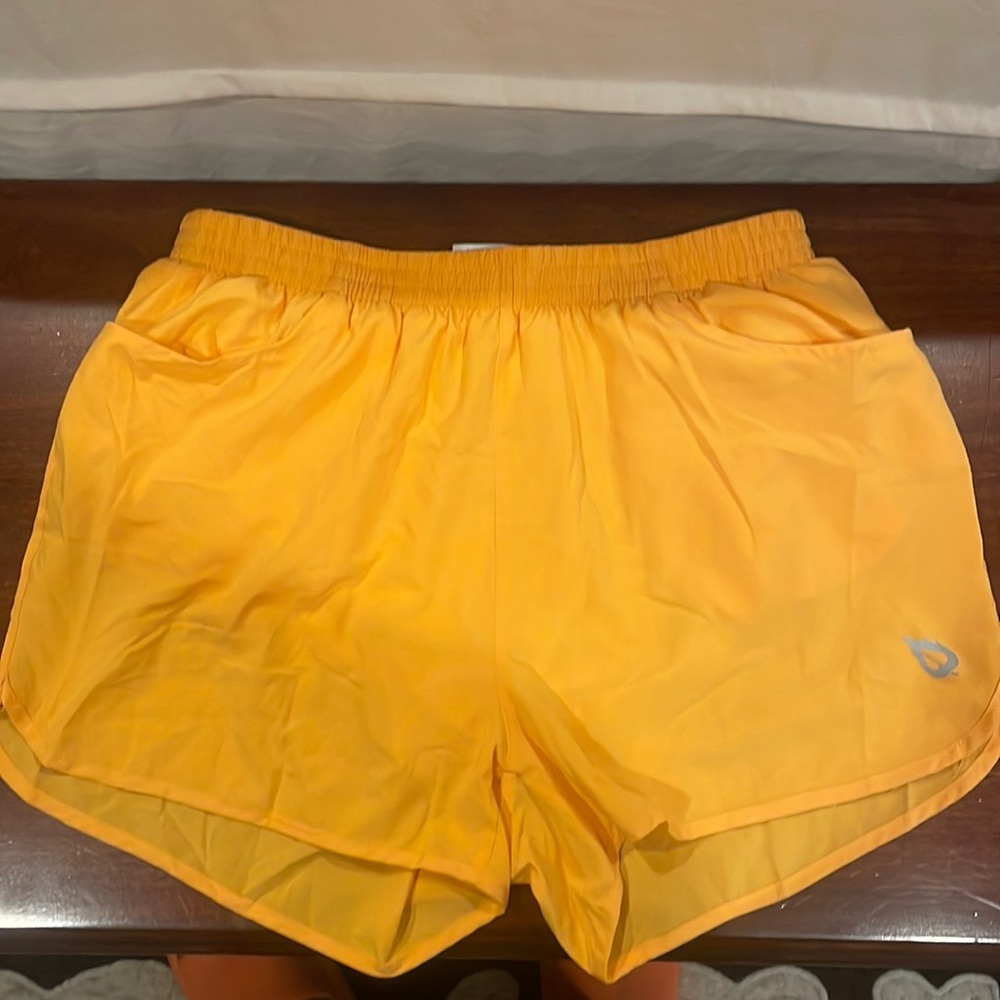 Yellow Running Shorts